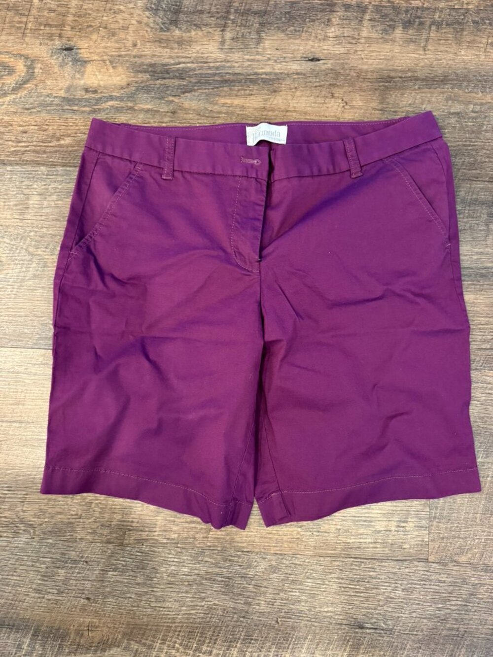 J. Crew Purple Maroon Bermuda Shorts - Women's Size 8